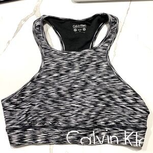 Calvin Klein | Space Dye Performance Dry Women’s Black White Sports Bra Size M